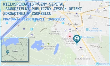 PRACOWNIA FIZJOTERAPII - WIELOSPECJALISTYCZNY SZPITAL -SAMODZIELNY PUBLICZNY ZESPÓŁ OPIEKI ZDROWOTNEJ W ZGORZELCU - UL. WARSZAWSKA 30,  ZGORZELEC