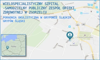 PORADNIA OKULISTYCZNA W GRYFOWIE ŚLĄSKIM - WIELOSPECJALISTYCZNY SZPITAL -SAMODZIELNY PUBLICZNY ZESPÓŁ OPIEKI ZDROWOTNEJ W ZGORZELCU - UL. MALOWNICZA 1/-,  GRYFÓW ŚLĄSKI