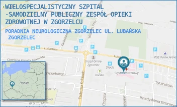 PORADNIA NEUROLOGICZNA ZGORZELEC UL. LUBAŃSKA - WIELOSPECJALISTYCZNY SZPITAL -SAMODZIELNY PUBLICZNY ZESPÓŁ OPIEKI ZDROWOTNEJ W ZGORZELCU - UL. LUBAŃSKA 11-12,  ZGORZELEC