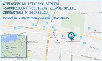 PORADNIA OTOLARYNGOLOGICZNA - WIELOSPECJALISTYCZNY SZPITAL -SAMODZIELNY PUBLICZNY ZESPÓŁ OPIEKI ZDROWOTNEJ W ZGORZELCU - UL. LUBAŃSKA 11-12,  ZGORZELEC