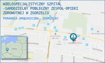 PORADNIA UROLOGICZNA - WIELOSPECJALISTYCZNY SZPITAL -SAMODZIELNY PUBLICZNY ZESPÓŁ OPIEKI ZDROWOTNEJ W ZGORZELCU - UL. LUBAŃSKA 11-12,  ZGORZELEC