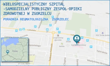 PORADNIA REUMATOLOGICZNA - WIELOSPECJALISTYCZNY SZPITAL -SAMODZIELNY PUBLICZNY ZESPÓŁ OPIEKI ZDROWOTNEJ W ZGORZELCU - UL. LUBAŃSKA 11-12,  ZGORZELEC
