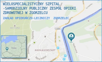ZAKŁAD OPIEKUŃCZO-LECZNICZY - WIELOSPECJALISTYCZNY SZPITAL -SAMODZIELNY PUBLICZNY ZESPÓŁ OPIEKI ZDROWOTNEJ W ZGORZELCU - UL. NADBRZEŻNA 5A,  ZGORZELEC