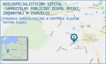 PORADNIA KARDIOLOGICZNA W GRYFOWIE ŚLĄSKIM - WIELOSPECJALISTYCZNY SZPITAL -SAMODZIELNY PUBLICZNY ZESPÓŁ OPIEKI ZDROWOTNEJ W ZGORZELCU - UL. MALOWNICZA 1/-,  GRYFÓW ŚLĄSKI
