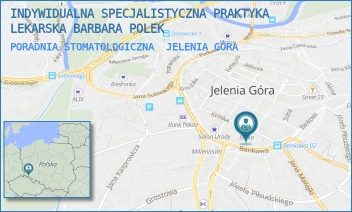 PORADNIA STOMATOLOGICZNA - INDYWIDUALNA SPECJALISTYCZNA PRAKTYKA LEKARSKA BARBARA POLEK - UL. KRÓTKA 23/24/M3,  JELENIA GÓRA
