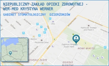 GABINET STOMATOLOGICZNY - NIEPUBLICZNY ZAKŁAD OPIEKI ZDROWOTNEJ - WER-MED KRYSTYNA WERNER - OSIEDLE BŁĘKITNE 25,  DZIERŻONIÓW