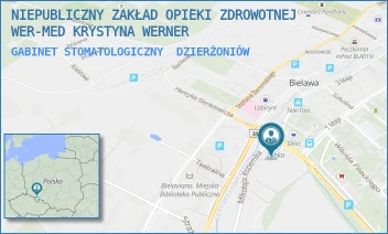GABINET STOMATOLOGICZNY - NIEPUBLICZNY ZAKŁAD OPIEKI ZDROWOTNEJ - WER-MED KRYSTYNA WERNER - UL. GEN. WŁADYSŁAWA SIKORSKIEGO 2,  DZIERŻONIÓW