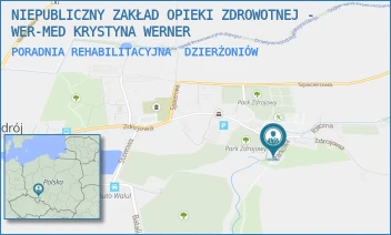 PORADNIA REHABILITACYJNA - NIEPUBLICZNY ZAKŁAD OPIEKI ZDROWOTNEJ - WER-MED KRYSTYNA WERNER - UL. PARKOWA 7;9,  DZIERŻONIÓW