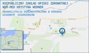 REHABILITACJA OGÓLNOUSTROJOWA W OŚRODKU DZIENNYM - NIEPUBLICZNY ZAKŁAD OPIEKI ZDROWOTNEJ - WER-MED KRYSTYNA WERNER - UL. PARKOWA 7;9,  DZIERŻONIÓW