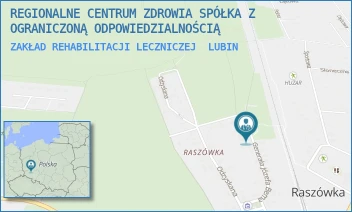 ZAKŁAD REHABILITACJI LECZNICZEJ - REGIONALNE CENTRUM ZDROWIA SPÓŁKA Z OGRANICZONĄ ODPOWIEDZIALNOŚCIĄ - UL. GEN.JÓZEFA BEMA 5-6,  LUBIN