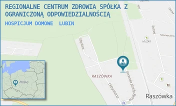 HOSPICJUM DOMOWE - REGIONALNE CENTRUM ZDROWIA SPÓŁKA Z OGRANICZONĄ ODPOWIEDZIALNOŚCIĄ - UL. GEN.JÓZEFA BEMA 5-6,  LUBIN