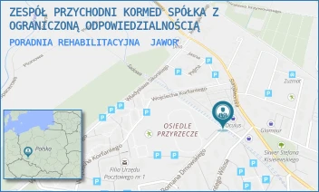 PORADNIA REHABILITACYJNA - ZESPÓŁ PRZYCHODNI KORMED SPÓŁKA Z OGRANICZONĄ ODPOWIEDZIALNOŚCIĄ - UL. ROMANA DMOWSKIEGO 9,  JAWOR