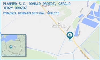 PORADNIA DERMATOLOGICZNA - PLANMED S.C. DONALD DROŻDŻ, GERALD JERZY DROŻDŻ - UL. BOGUSZYCKA 31,  SPALICE