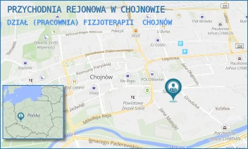 DZIAŁ (PRACOWNIA) FIZJOTERAPII - PRZYCHODNIA REJONOWA W CHOJNOWIE - UL. SZPITALNA 6,  CHOJNÓW