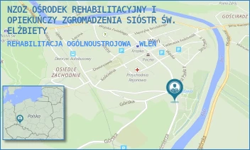 REHABILITACJA OGÓLNOUSTROJOWA - NZOZ OŚRODEK REHABILITACYJNY I OPIEKUŃCZY ZGROMADZENIA SIÓSTR ŚW. ELŻBIETY - UL. JANA KAZIMIERZA 1,  WLEŃ