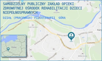 DZIAŁ (PRACOWNIA) FIZJOTERAPII - SAMODZIELNY PUBLICZNY ZAKŁAD OPIEKI ZDROWOTNEJ OŚRODEK REHABILITACJI DZIECI NIEPEŁNOSPRAWNYCH - UL. ADAMA MICKIEWICZA 1A,  GÓRA