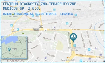 DZIAŁ (PRACOWNIA) FIZJOTERAPII - CENTRUM DIAGNOSTYCZNO-TERAPEUTYCZNE MEDICUS SP. Z O.O. - LIBANA 7,  LEGNICA