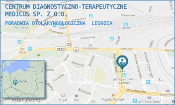 PORADNIA OTOLARYNGOLOGICZNA - CENTRUM DIAGNOSTYCZNO-TERAPEUTYCZNE MEDICUS SP. Z O.O. - UL. JERZEGO LIBANA 7,  LEGNICA