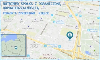 PORADNIA ŻYWIENIOWA - NUTRIMED SPÓŁKA Z OGRANICZONĄ ODPOWIEDZIALNOŚCIĄ - ZAGÓRSKA 20/26,  KIELCE