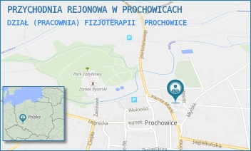 DZIAŁ (PRACOWNIA) FIZJOTERAPII - PRZYCHODNIA REJONOWA W PROCHOWICACH - UL. ANTONIEGO RYMSZY 3,  PROCHOWICE