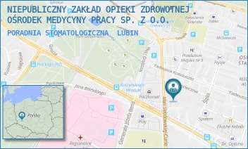 PORADNIA STOMATOLOGICZNA - NIEPUBLICZNY ZAKŁAD OPIEKI ZDROWOTNEJ OŚRODEK MEDYCYNY PRACY SP. Z O.O. - UL. SŁONECZNA 1,  LUBIN