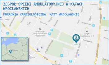 PORADNIA KARDIOLOGICZNA - ZESPÓŁ OPIEKI AMBULATORYJNEJ W KĄTACH WROCŁAWSKICH - UL. STANISŁAWA STASZICA 9,  KĄTY WROCŁAWSKIE