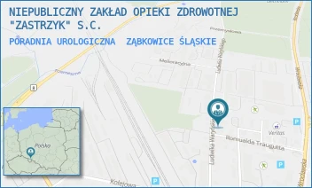 PORADNIA UROLOGICZNA - NIEPUBLICZNY ZAKŁAD OPIEKI ZDROWOTNEJ "ZASTRZYK" S.C. - UL. LUDWIKA WARYŃSKIEGO 18,  ZĄBKOWICE ŚLĄSKIE