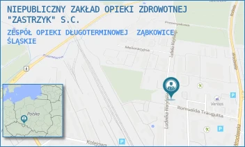 ZESPÓŁ OPIEKI DŁUGOTERMINOWEJ - NIEPUBLICZNY ZAKŁAD OPIEKI ZDROWOTNEJ "ZASTRZYK" S.C. - UL. LUDWIKA WARYŃSKIEGO 18,  ZĄBKOWICE ŚLĄSKIE