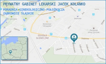PORADNIA GINEKOLOGICZNO-POŁOŻNICZA - PRYWATNY GABINET LEKARSKI JACEK KOLANKO - UL. STOKROTKOWA 1,  ZĄBKOWICE ŚLĄSKIE