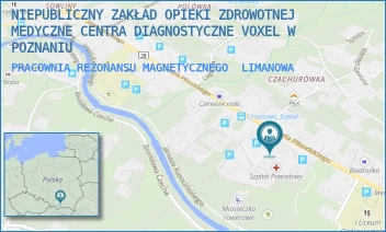 PRACOWNIA REZONANSU MAGNETYCZNEGO - NIEPUBLICZNY ZAKŁAD OPIEKI ZDROWOTNEJ MEDYCZNE CENTRA DIAGNOSTYCZNE VOXEL W POZNANIU - UL. JÓZEFA PIŁSUDSKIEGO 61,  LIMANOWA