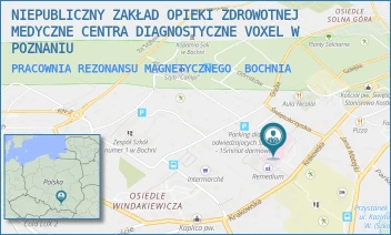 PRACOWNIA REZONANSU MAGNETYCZNEGO - NIEPUBLICZNY ZAKŁAD OPIEKI ZDROWOTNEJ MEDYCZNE CENTRA DIAGNOSTYCZNE VOXEL W POZNANIU - UL. KRAKOWSKA 31,  BOCHNIA