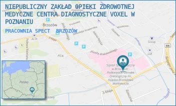 PRACOWNIA SPECT - NIEPUBLICZNY ZAKŁAD OPIEKI ZDROWOTNEJ MEDYCZNE CENTRA DIAGNOSTYCZNE VOXEL W POZNANIU - UL. KS. JÓZEFA BIELAWSKIEGO 18,  BRZOZÓW