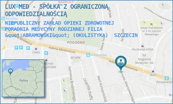 NIEPUBLICZNY ZAKŁAD OPIEKI ZDROWOTNEJ PORADNIA MEDYCYNY RODZINNEJ FILIA "ABRAMOWSKI" (OKULISTYKA) - LUX MED SPÓŁKA Z OGRANICZONĄ ODPOWIEDZIALNOŚCIĄ - MICKIEWICZA 128A,  SZCZECIN