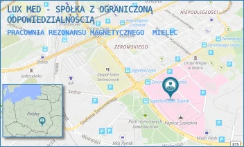PRACOWNIA REZONANSU MAGNETYCZNEGO - LUX MED - SPÓŁKA Z OGRANICZONĄ ODPOWIEDZIALNOŚCIĄ - UL. ŻEROMSKIEGO 22,  MIELEC