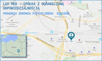 PORADNIA ZDROWIA PSYCHICZNEGO - LUX MED - SPÓŁKA Z OGRANICZONĄ ODPOWIEDZIALNOŚCIĄ - UL. STANISŁAWA JABŁOŃSKIEGO 2/4,  RZESZÓW