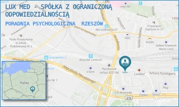 PORADNIA PSYCHOLOGICZNA - LUX MED - SPÓŁKA Z OGRANICZONĄ ODPOWIEDZIALNOŚCIĄ - UL. STANISŁAWA JABŁOŃSKIEGO 2/4,  RZESZÓW