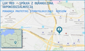 PORADNIA PROTETYKI STOMATOLOGICZNEJ - LUX MED - SPÓŁKA Z OGRANICZONĄ ODPOWIEDZIALNOŚCIĄ - UL. STANISŁAWA JABŁOŃSKIEGO 2/4,  RZESZÓW