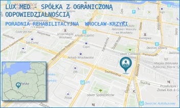 PORADNIA REHABILITACYJNA - LUX MED - SPÓŁKA Z OGRANICZONĄ ODPOWIEDZIALNOŚCIĄ - UL. SWOBODNA 1,  WROCŁAW-KRZYKI
