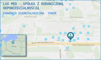 PORADNIA DIABETOLOGICZNA - LUX MED - SPÓŁKA Z OGRANICZONĄ ODPOWIEDZIALNOŚCIĄ - MARII SKŁODOWSKIEJ-CURIE 73,  TORUŃ