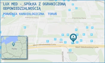 PORADNIA KARDIOLOGICZNA - LUX MED - SPÓŁKA Z OGRANICZONĄ ODPOWIEDZIALNOŚCIĄ - MARII SKŁODOWSKIEJ-CURIE 73,  TORUŃ