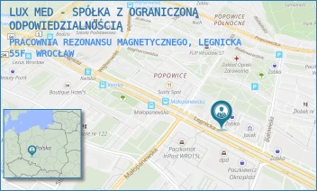 PRACOWNIA REZONANSU MAGNETYCZNEGO, LEGNICKA 55F - LUX MED - SPÓŁKA Z OGRANICZONĄ ODPOWIEDZIALNOŚCIĄ - UL. LEGNICKA 55F,  WROCŁAW