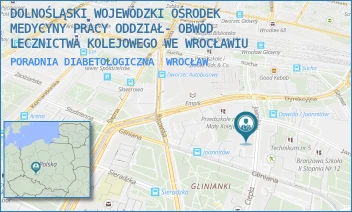 PORADNIA DIABETOLOGICZNA - DOLNOŚLĄSKI WOJEWÓDZKI OŚRODEK MEDYCYNY PRACY - UL. JOANNITÓW 10/12,  WROCŁAW