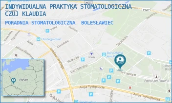 PORADNIA STOMATOLOGICZNA - INDYWIDUALNA PRAKTYKA STOMATOLOGICZNA CZUJ KLAUDIA - UL. MELCHIORA WAŃKOWICZA 35 C,  BOLESŁAWIEC