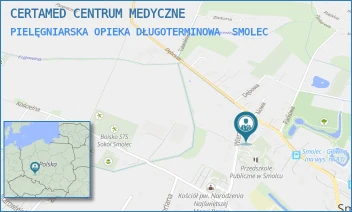 PIELĘGNIARSKA OPIEKA DŁUGOTERMINOWA - CERTAMED CENTRUM MEDYCZNE - UL. WIERZBOWA 9,  SMOLEC