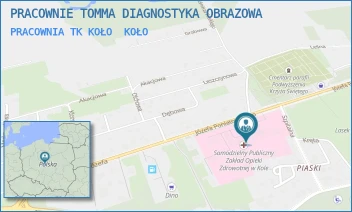 PRACOWNIA TK KOŁO - PRACOWNIE TOMMA DIAGNOSTYKA OBRAZOWA - KSIĘCIA JÓZEFA PONIATOWSKIEGO 25,  KOŁO