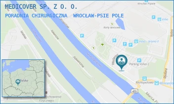 PORADNIA CHIRURGICZNA - MEDICOVER SP. Z O. O. - UL. MYDLANA 2 A,  WROCŁAW-PSIE POLE