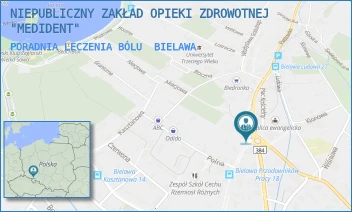 PORADNIA LECZENIA BÓLU - NIEPUBLICZNY ZAKŁAD OPIEKI ZDROWOTNEJ "MEDIDENT" - UL. PIASTOWSKA 42/3,  BIELAWA