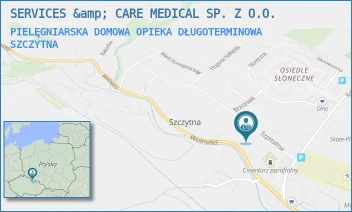 PIELĘGNIARSKA DOMOWA OPIEKA DŁUGOTERMINOWA - SERVICES &amp; CARE MEDICAL SP. Z O.O. - UL. SZPITALNA 1,  SZCZYTNA