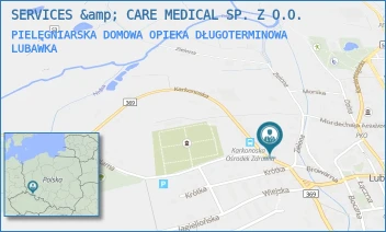PIELĘGNIARSKA DOMOWA OPIEKA DŁUGOTERMINOWA - SERVICES &amp; CARE MEDICAL SP. Z O.O. - UL. KOŚCIUSZKI 19,  LUBAWKA