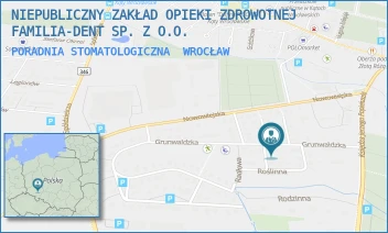 PORADNIA STOMATOLOGICZNA - NIEPUBLICZNY ZAKŁAD OPIEKI ZDROWOTNEJ FAMILIA-DENT SP. Z O.O. - UL. GRUNWALDZKA 21/1B,  WROCŁAW